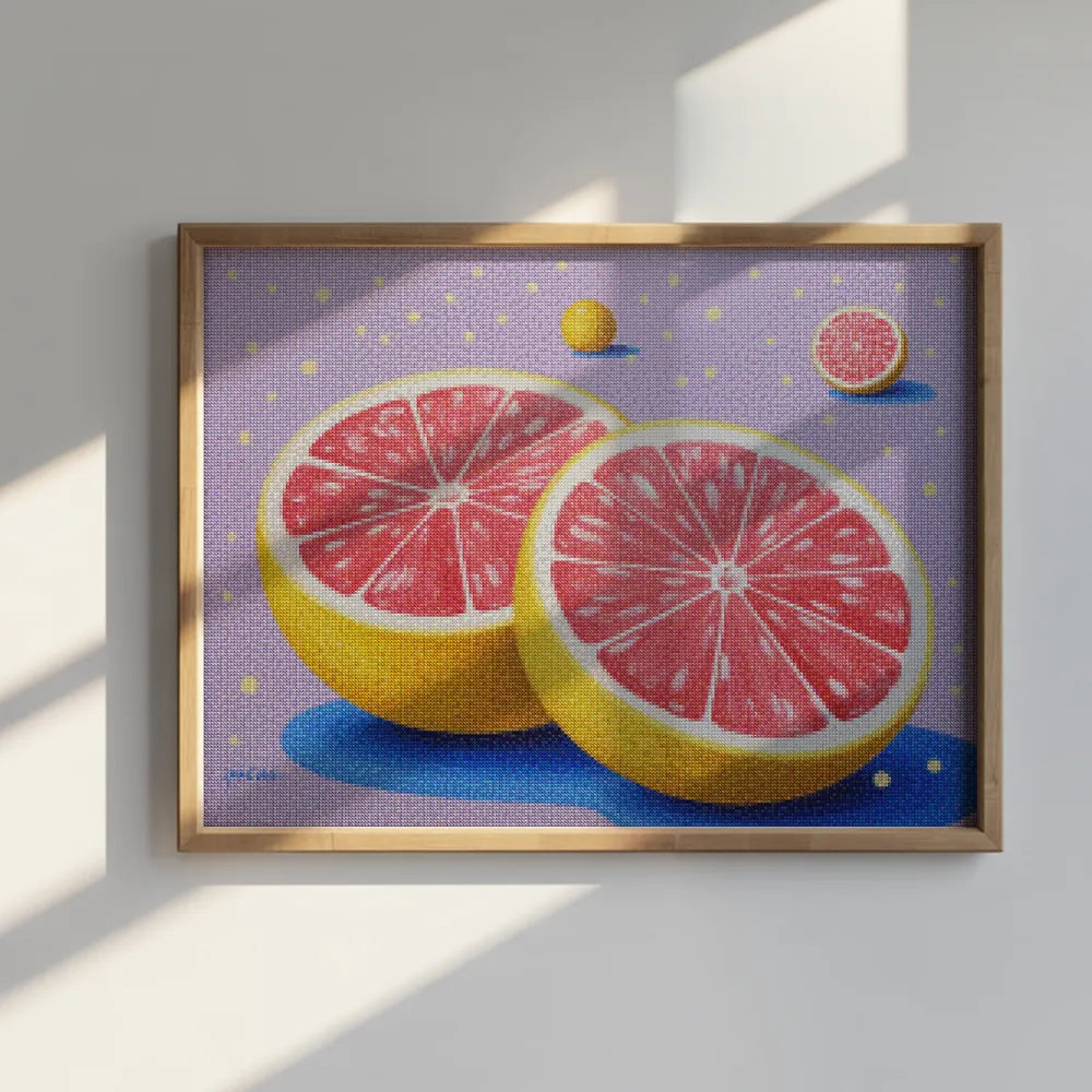 Diamantmalerei – Grapefruit-Tagtraum