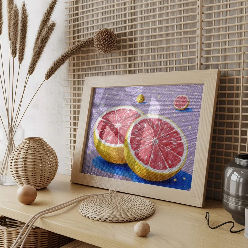 Diamantmalerei – Grapefruit-Tagtraum