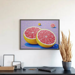 Diamantmalerei – Grapefruit-Tagtraum