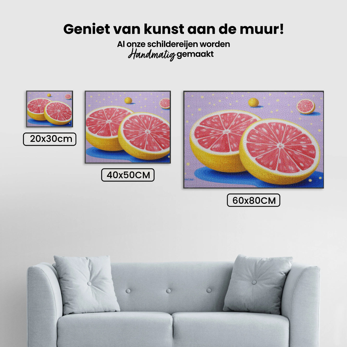 Diamantmalerei – Grapefruit-Tagtraum