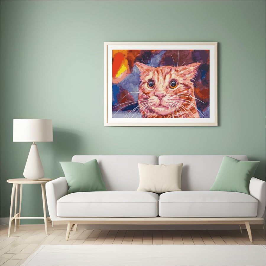 Diamantmalerei - Lustige Katze - SEOS®