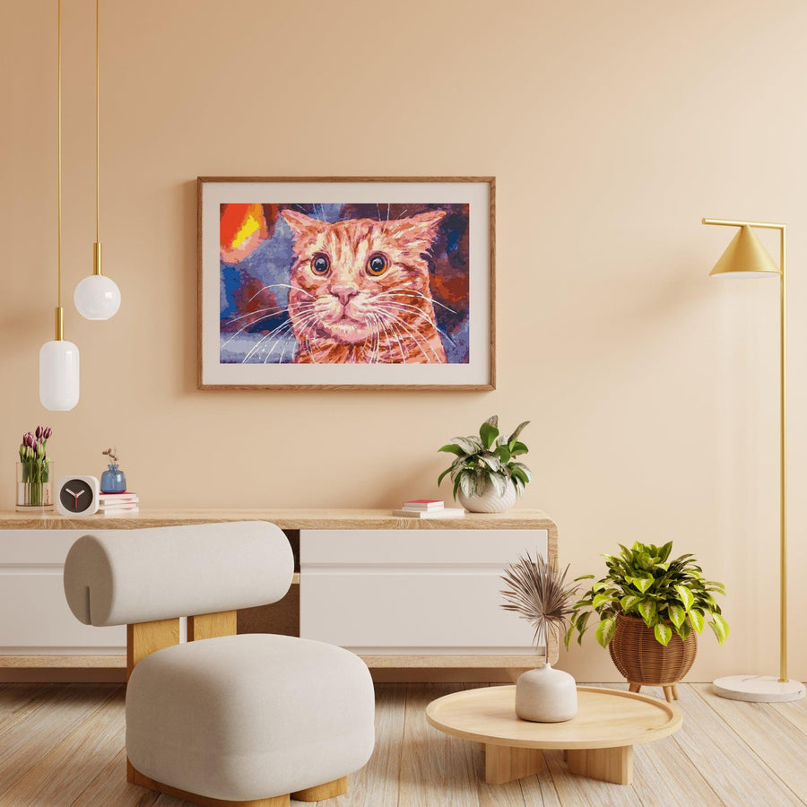Diamantmalerei - Lustige Katze - SEOS®
