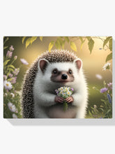 Diamantmalerei – Skurriler Igel mit floralen Akzenten