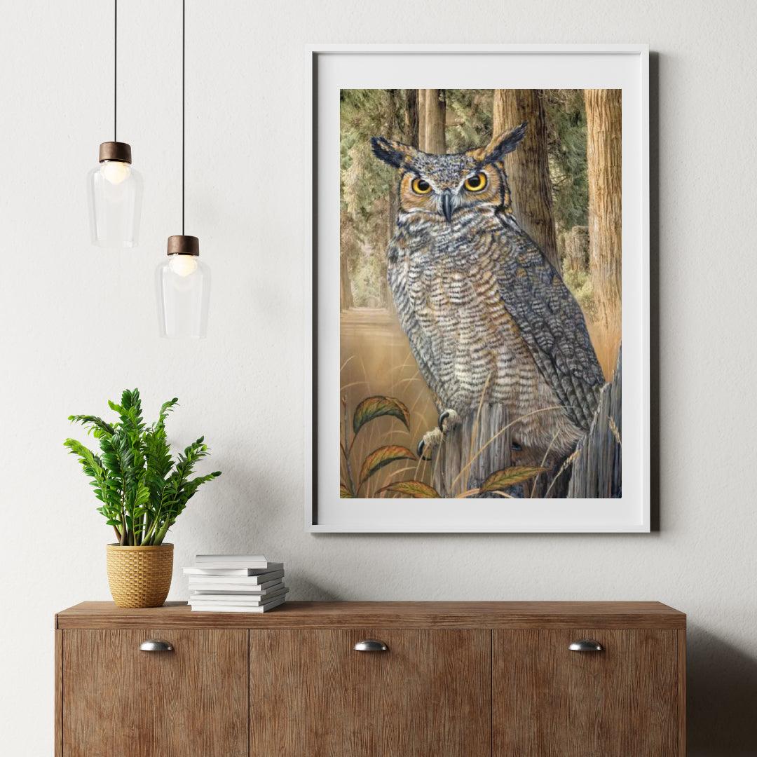 Diamantmalerei - Virginia-Uhu