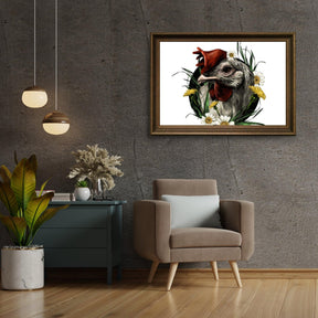 Diamantmalerei – Hahn im Blumenmantel – SEOS®