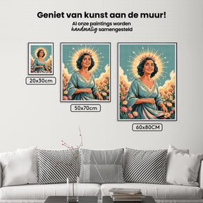 Diamantmalerei – Heiligenschein der Gelassenheit