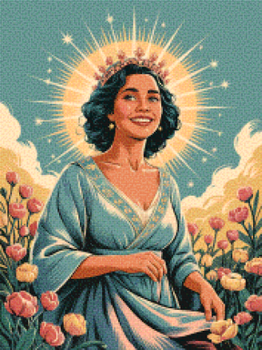 Diamantmalerei – Heiligenschein der Gelassenheit