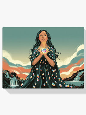 Diamantmalerei - Herz in ihren Händen