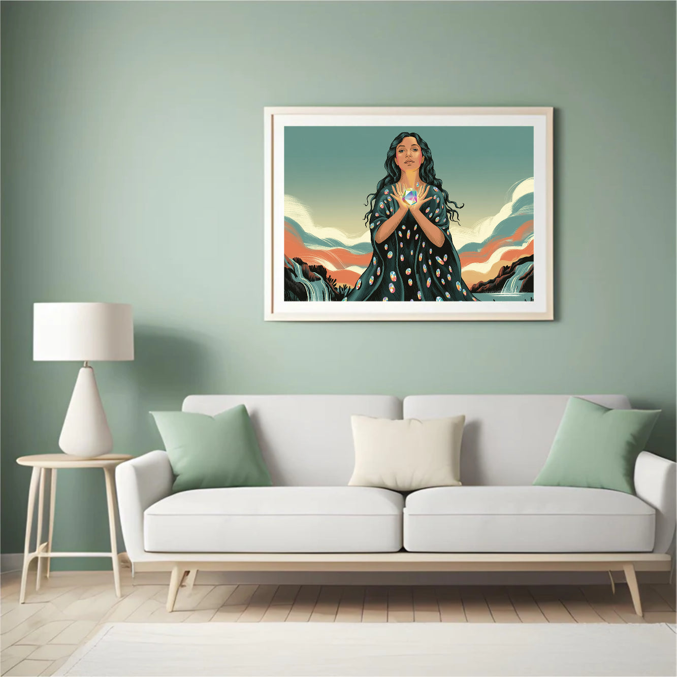 Diamantmalerei - Herz in ihren Händen