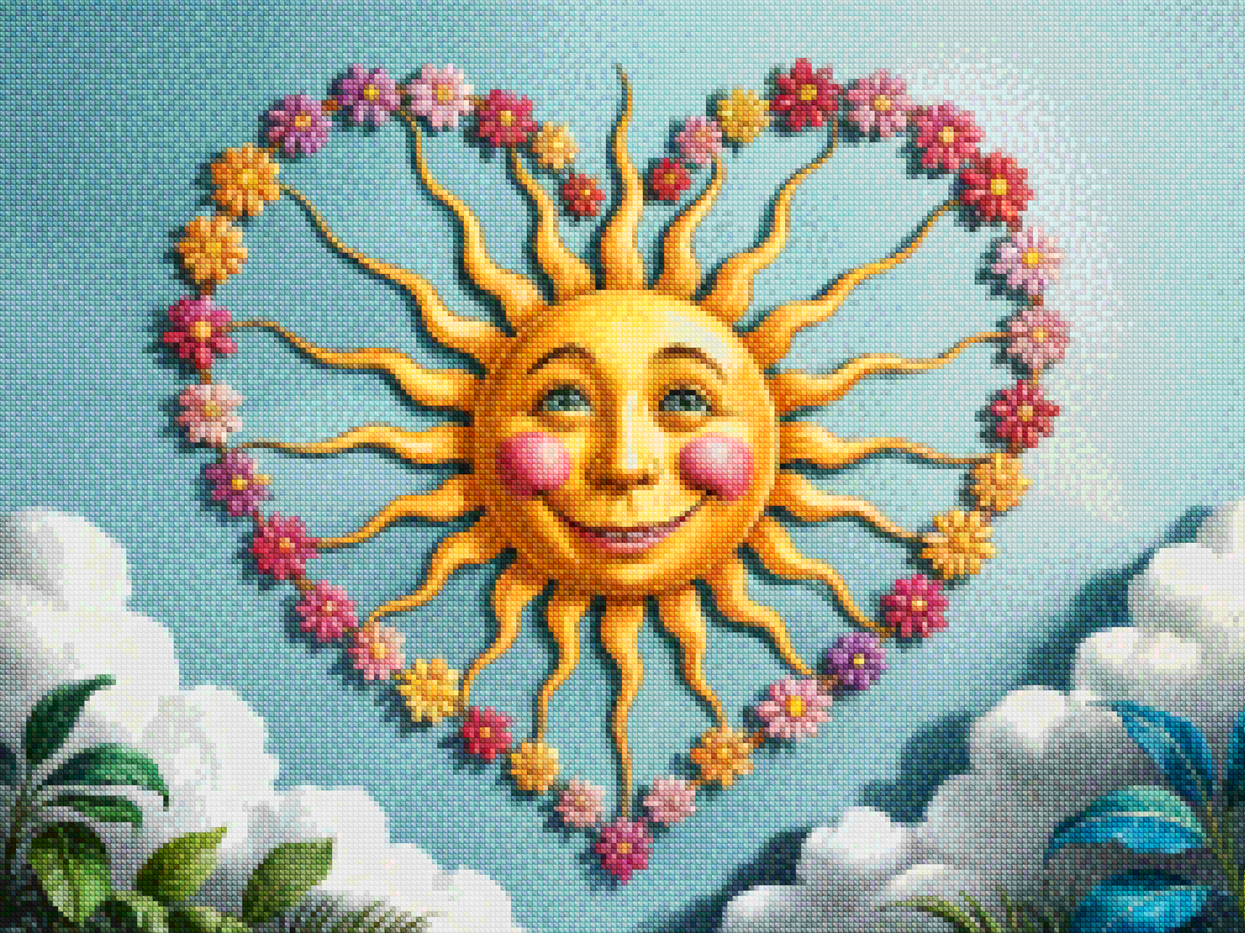 Diamantmalerei - Herz des Sonnenscheins