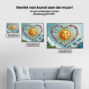 Diamantmalerei - Herz des Sonnenscheins