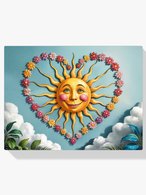 Diamantmalerei - Herz des Sonnenscheins