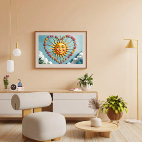 Diamantmalerei - Herz des Sonnenscheins