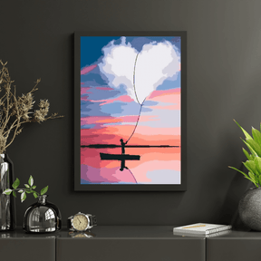 Diamantmalerei - Herz auf einem Boot - SEOS Shop ®