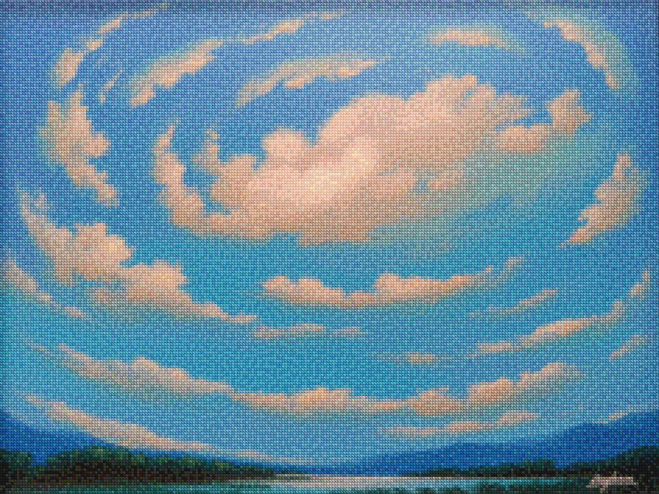 Diamantmalerei - Himmel voller Echos