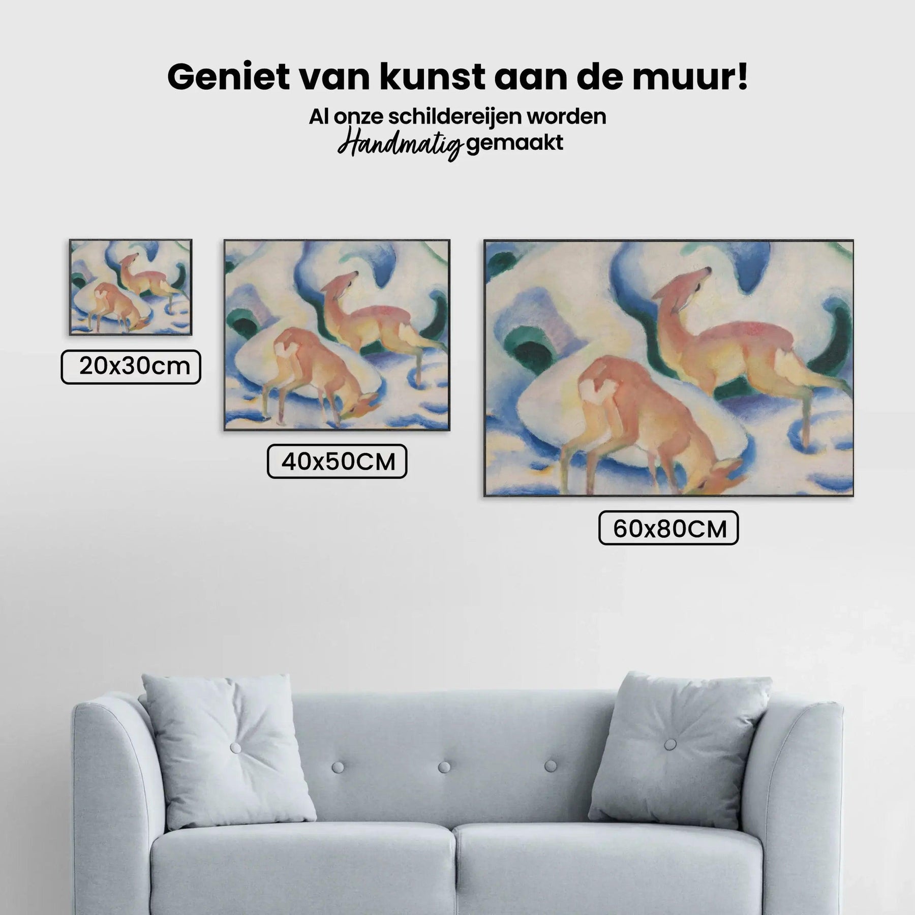 Diamantmalerei - Hirsch im Schnee