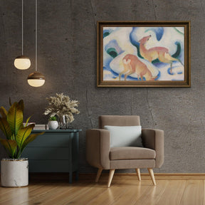 Diamantmalerei - Hirsch im Schnee