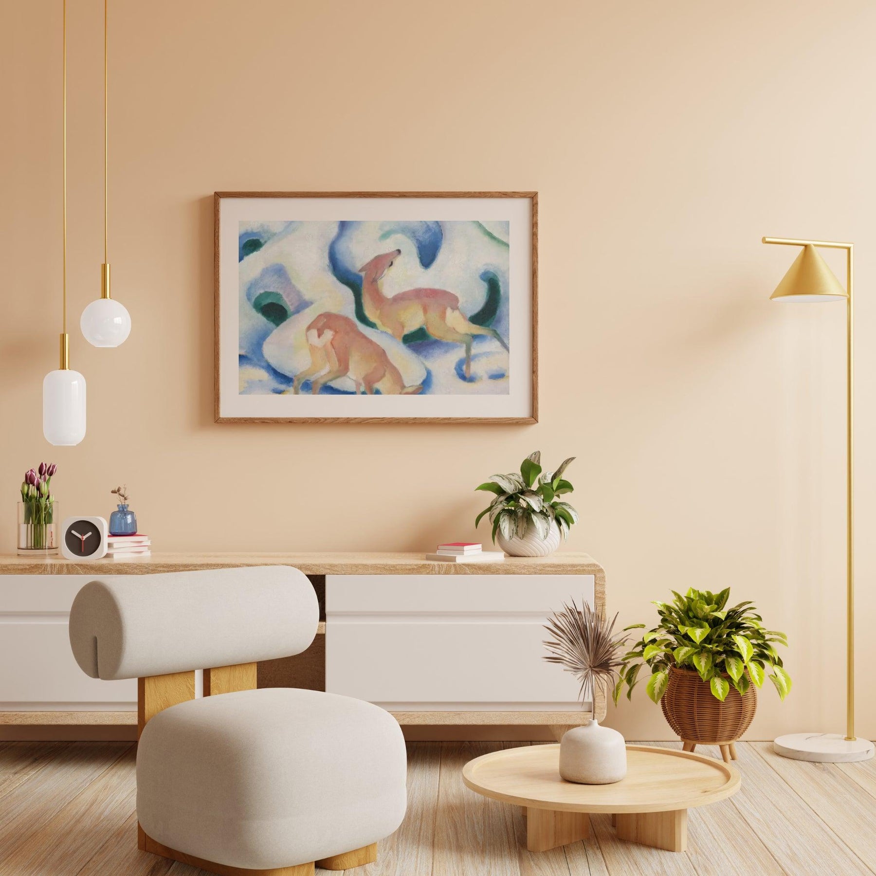 Diamantmalerei - Hirsch im Schnee