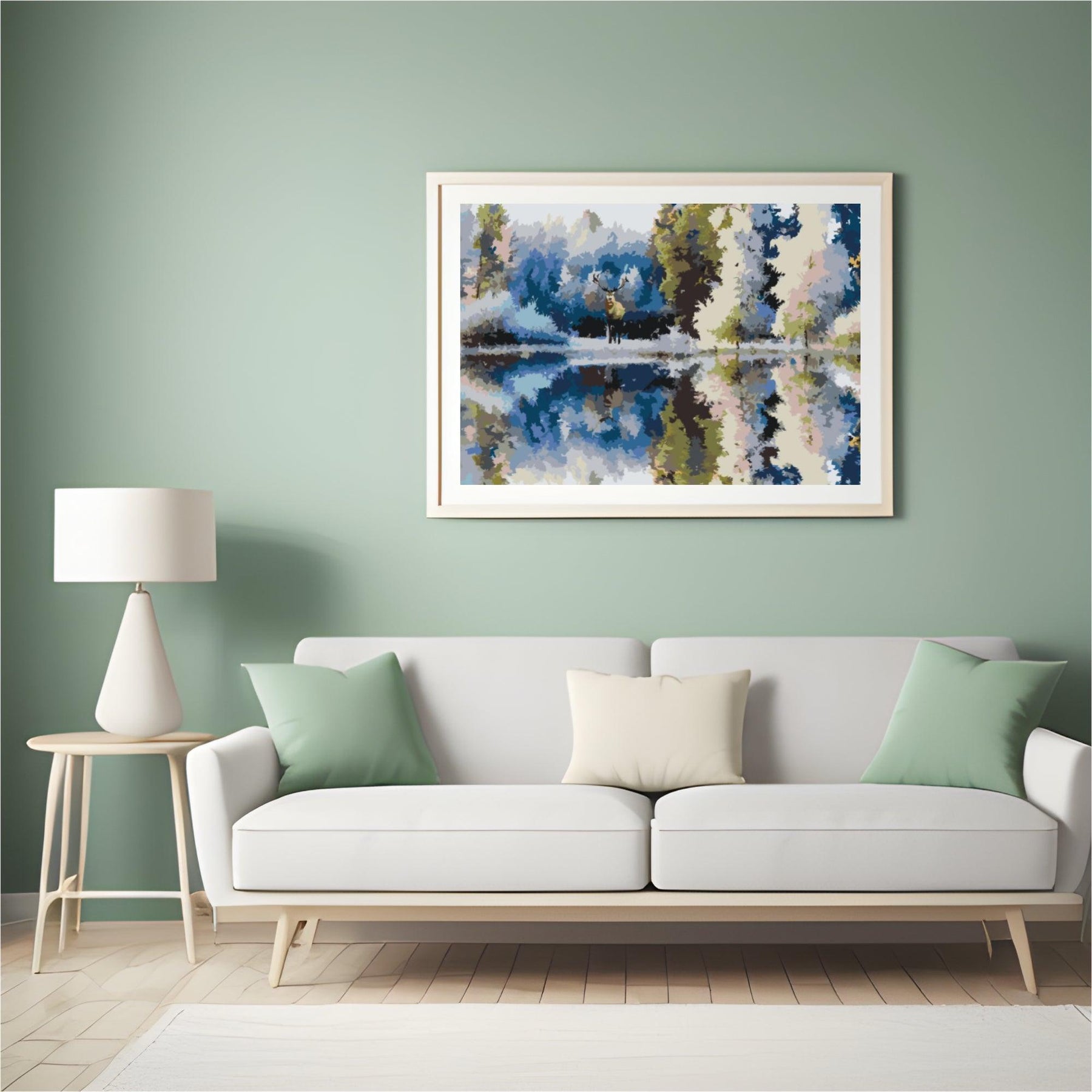 Diamantmalerei - Hirsch im Wald - SEOS®