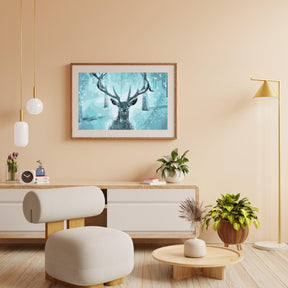 Diamantmalerei – Das verschneite Rentier – SEOS®