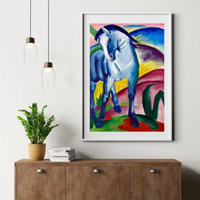 Diamantmalerei – Das blaue Pferd I Gemälde von Franz Marc