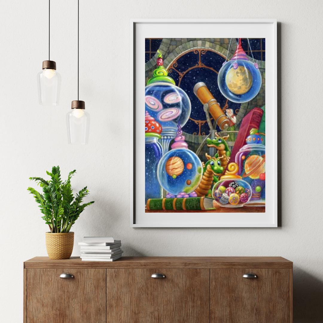 Diamantmalerei – Das Universum im Glas