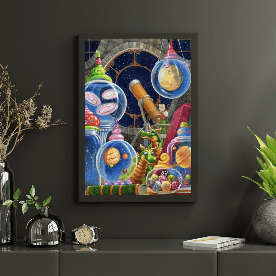 Diamantmalerei – Das Universum im Glas
