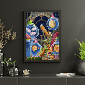 Diamantmalerei – Das Universum im Glas