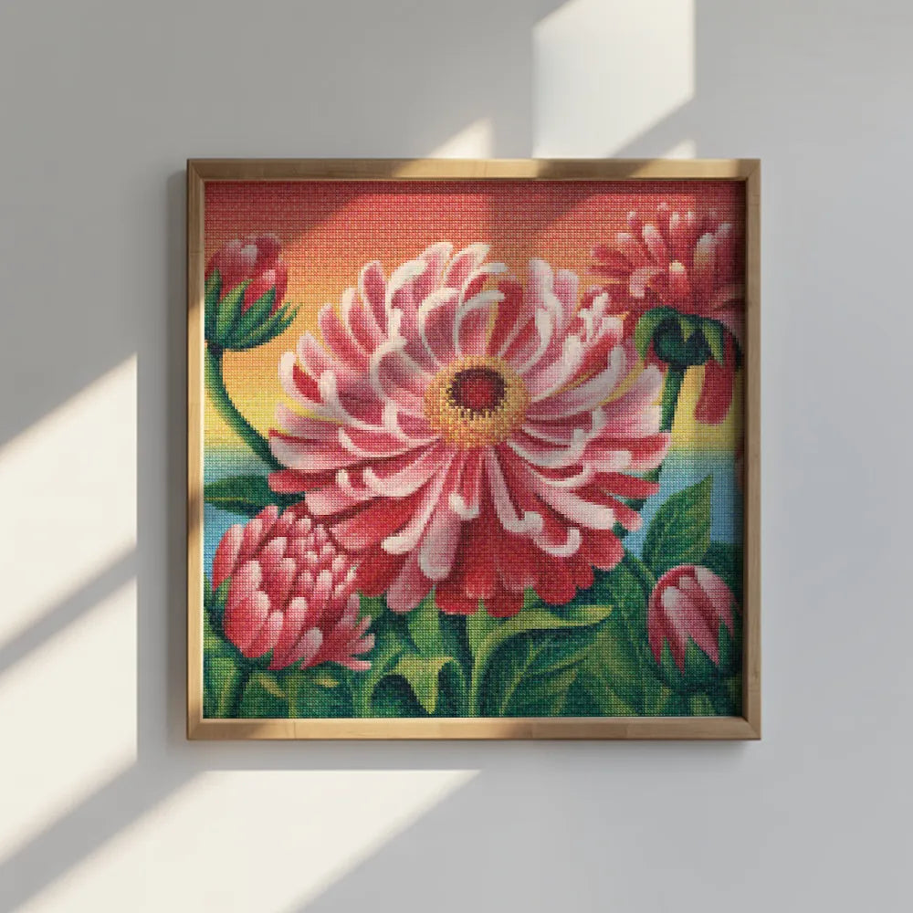 Mini-Diamantmalerei – Hitzewellenblüte