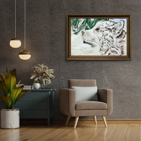 Diamantmalerei - Hund im Schnee - SEOS®