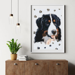 Diamond Painting - Hund mit runden Pfoten - SEOS®