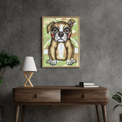 Diamond Painting - Hund mit rosa Wangen - SEOS®