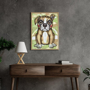Diamond Painting - Hund mit rosa Wangen - SEOS®
