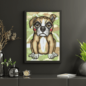 Diamond Painting - Hund mit rosa Wangen - SEOS®