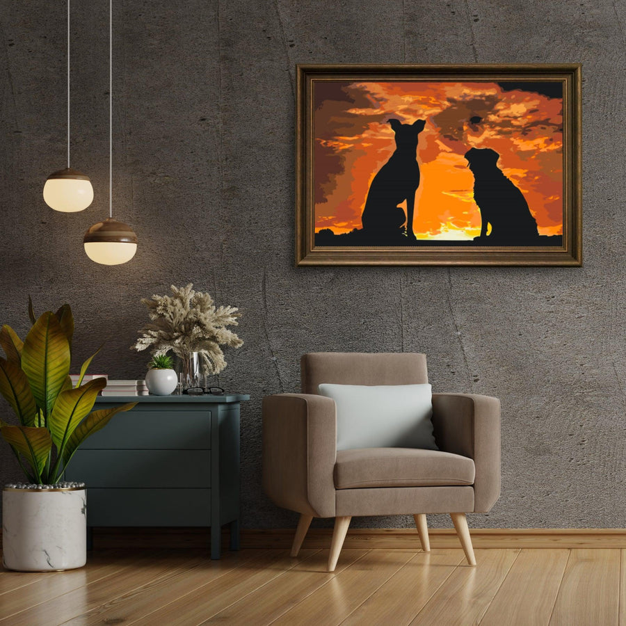 Diamantmalerei - Hundefreunde - SEOS®