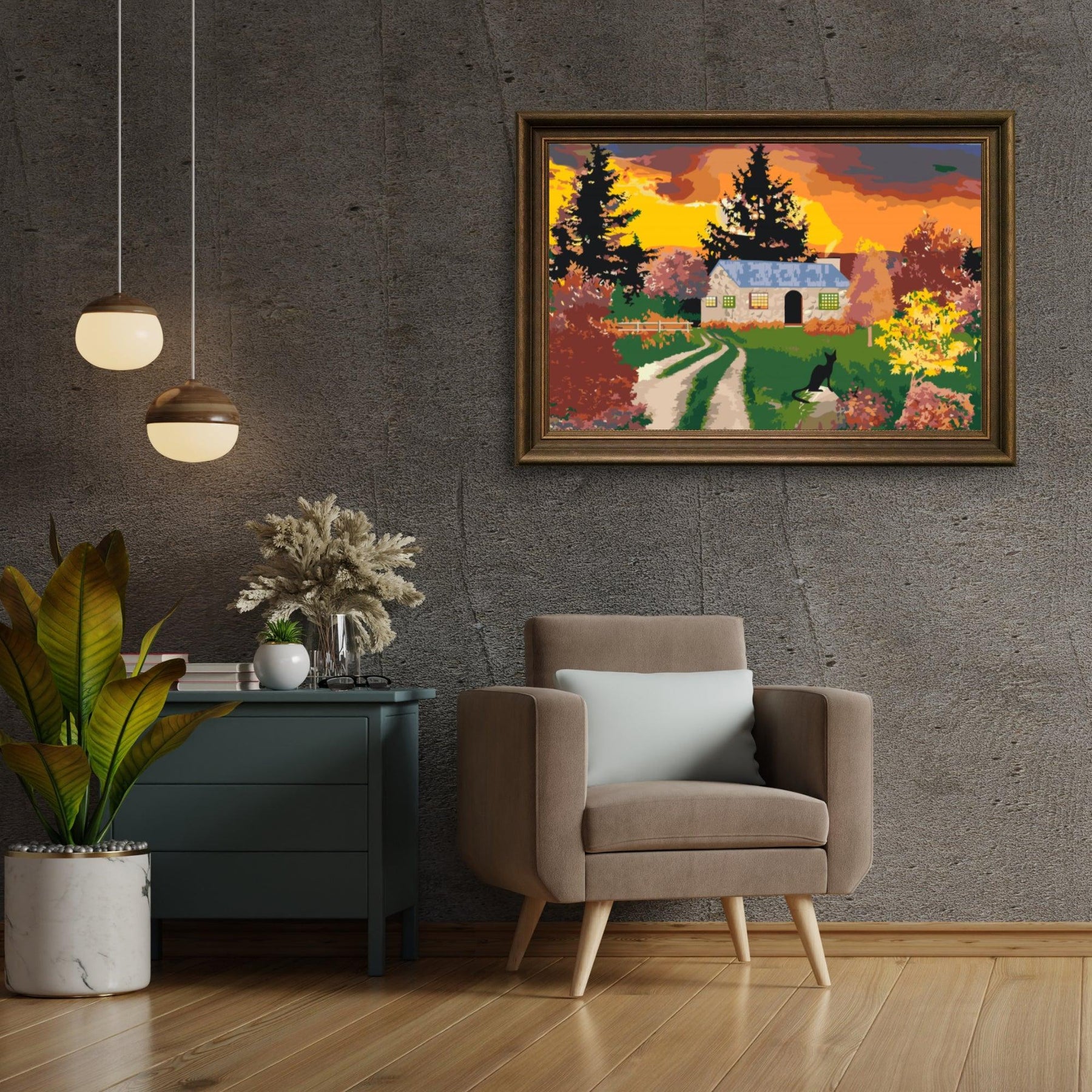 Diamantmalerei - Haus in der Natur - SEOS Shop ®