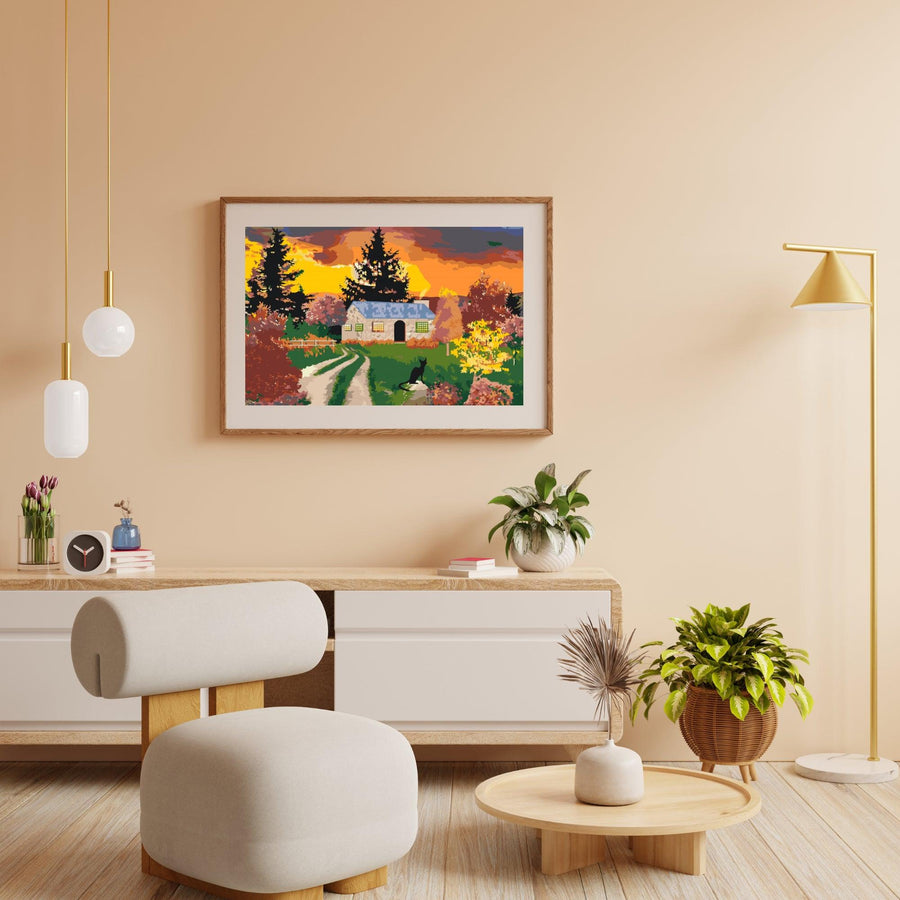 Diamantmalerei - Haus in der Natur - SEOS Shop ®