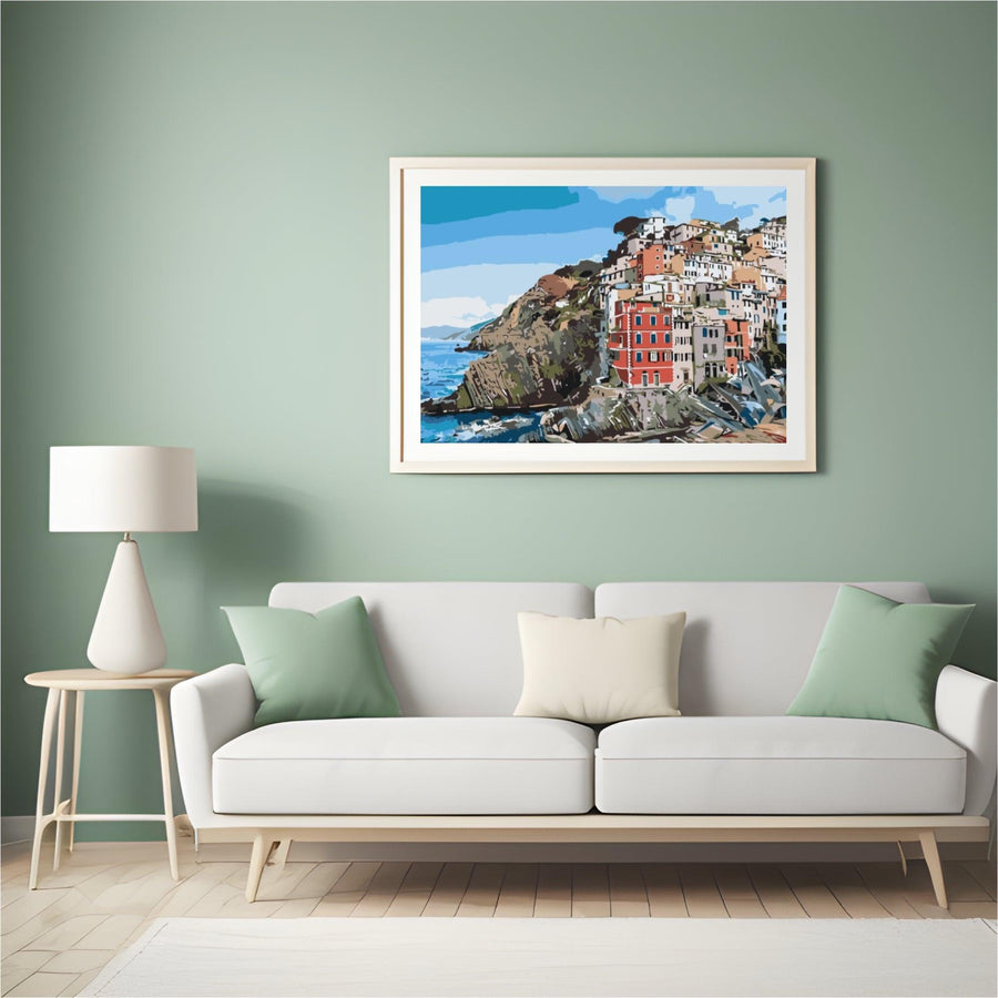 Diamond Painting - Häuser an der Küste - SEOS Shop ®