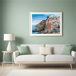 Diamond Painting - Häuser an der Küste - SEOS Shop ®