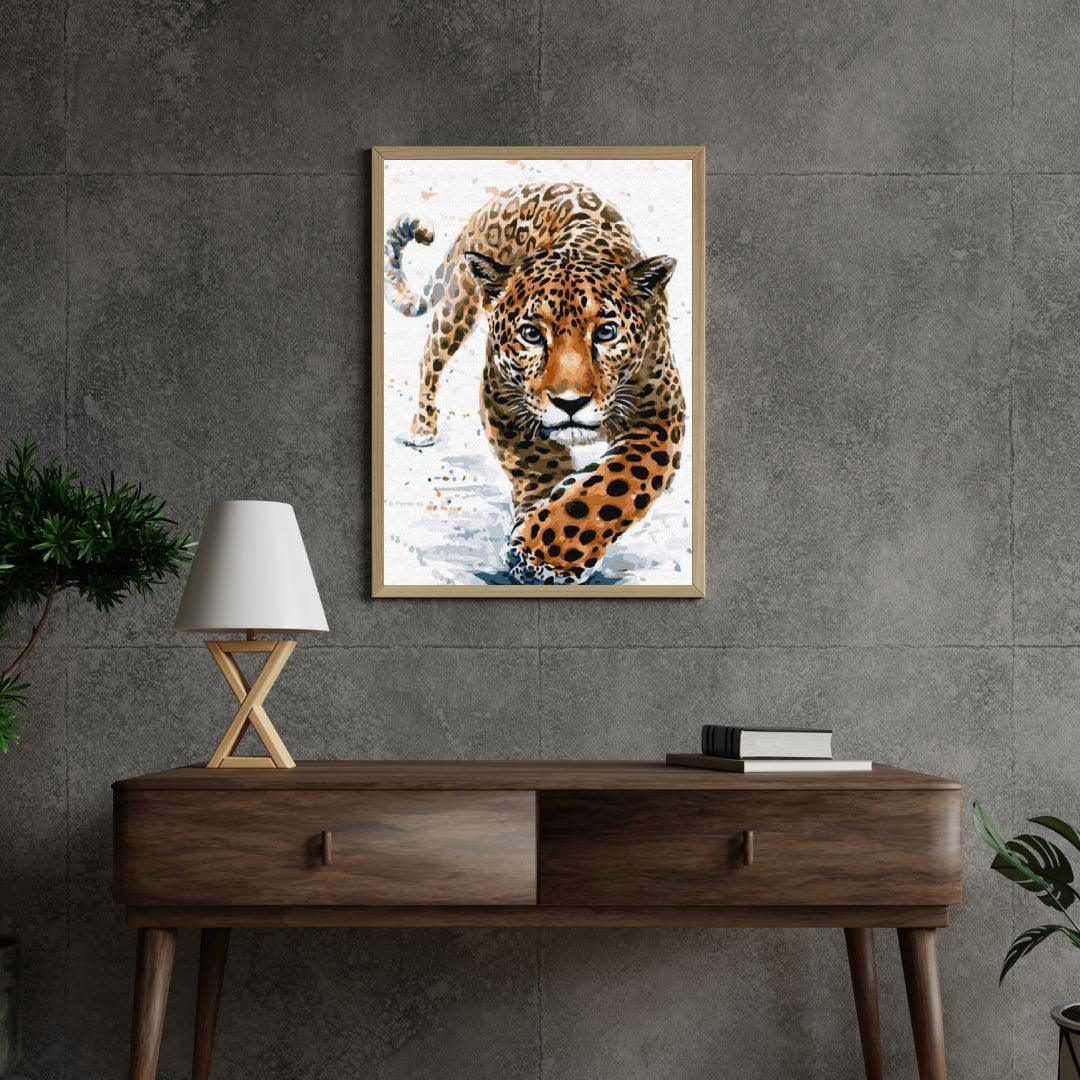 Diamantmalerei - Leopardenjagd - SEOS®