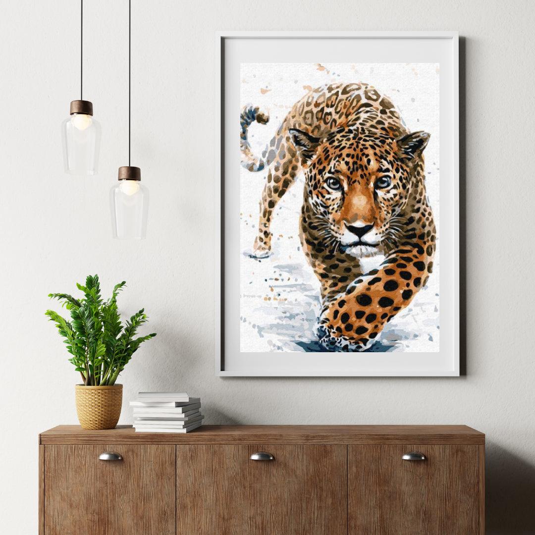 Diamantmalerei - Leopardenjagd - SEOS®