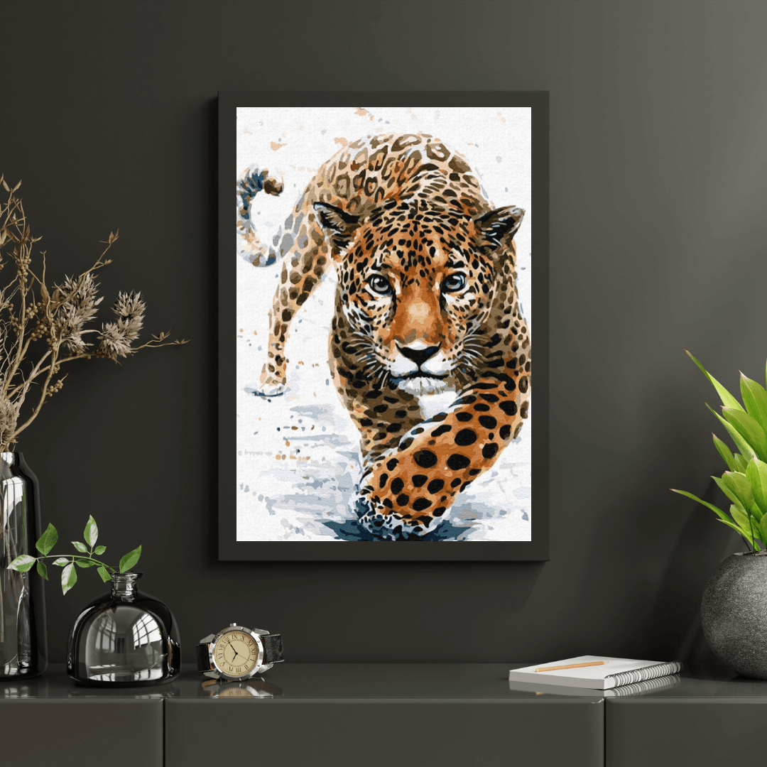 Diamantmalerei - Leopardenjagd - SEOS®