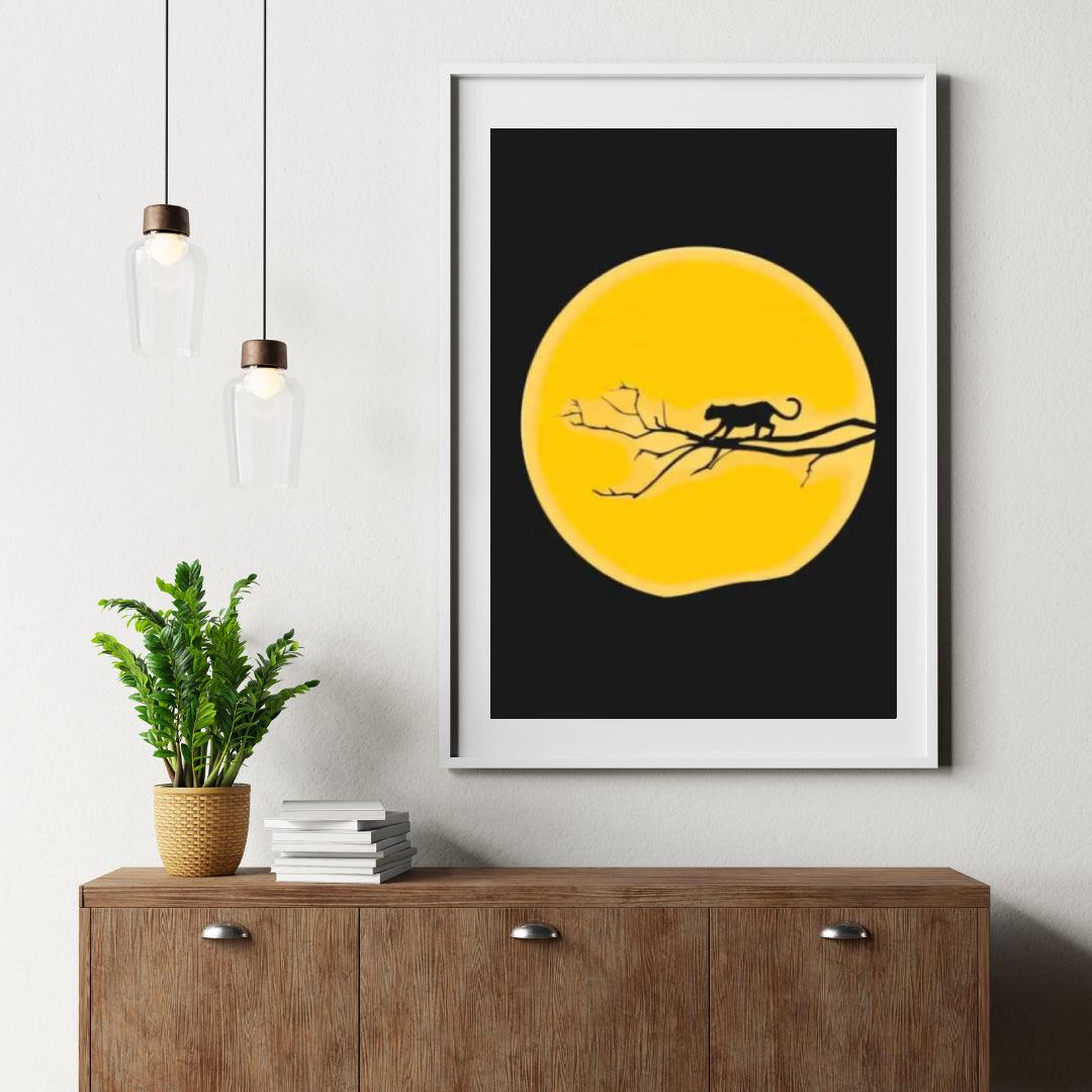 Diamond Painting – Jaguar unter Vollmond – SEOS®