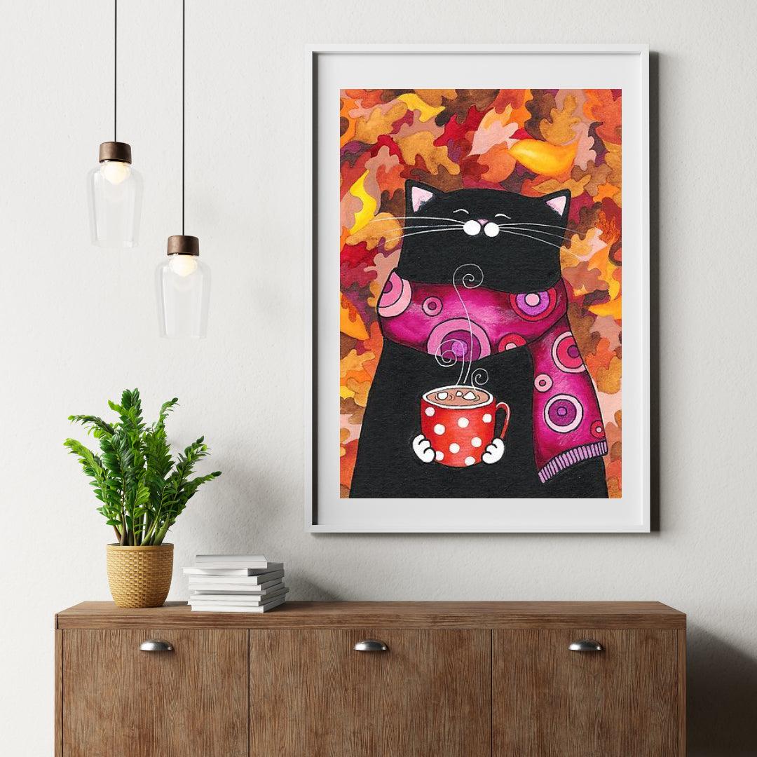Diamond Painting - Katze mit Marshmallows - SEOS®