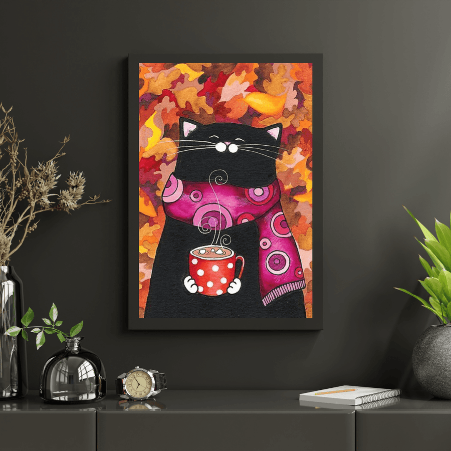 Diamond Painting - Katze mit Marshmallows - SEOS®