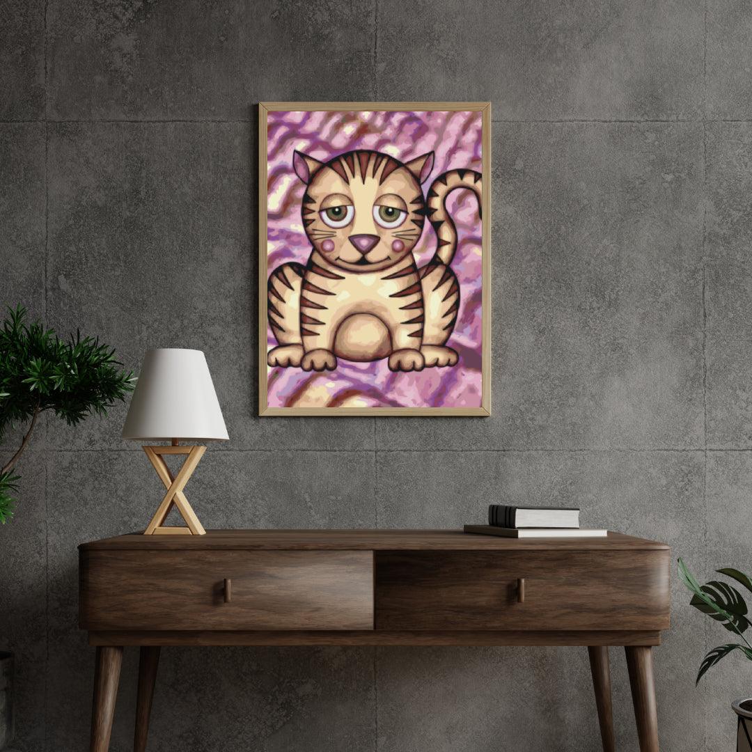 Diamond Painting - Katze mit lila Wangen - SEOS®