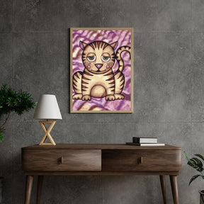 Diamond Painting - Katze mit lila Wangen - SEOS®