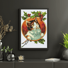 Diamantmalerei – Katze unter der Rebe – SEOS®