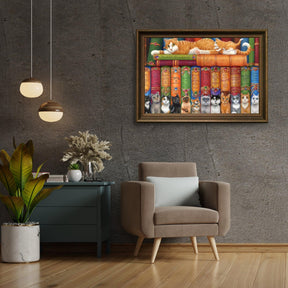 Diamantmalerei - Katzenregal