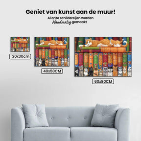 Diamantmalerei - Katzenregal